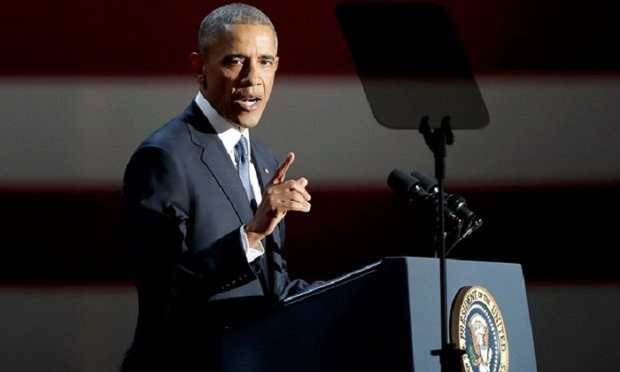 President Barack Obama gives farewell speech in Chicago -VIDEO
